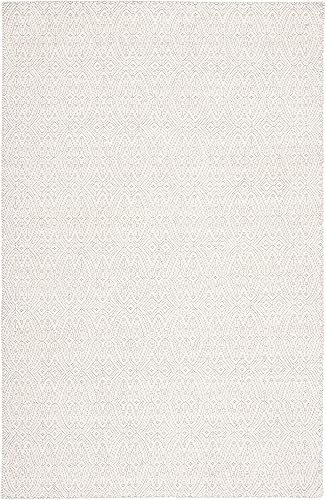 Miniatura 3 de MARTHA STEWART x Safavieh MSR9602A - Alfombra de lana hecha a mano para sala de estar, comedor y dormitorio, 8 x 10 pies, color marfil