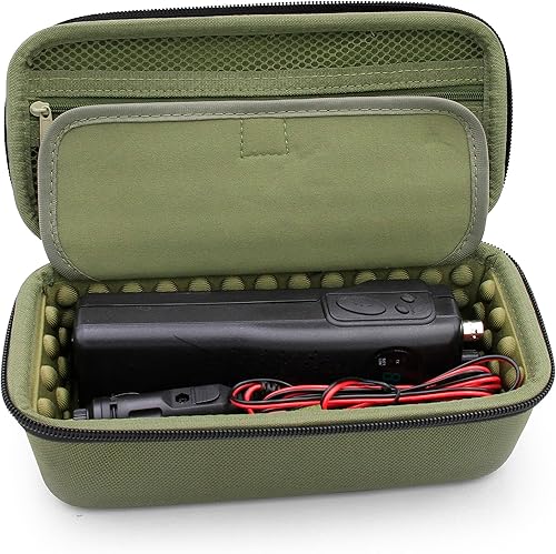 Miniatura 4 de CASEMATIX Funda compatible con radio Midland de 2 vías, Cobra de mano, radio CB de mano Uniden y más, solo funda de viaje portátil