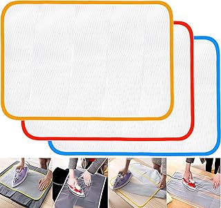 Pressing Cloth for Ironing - 3 Pcs Heat Resistant Mesh Protector to Protect Clothes While Ironing
