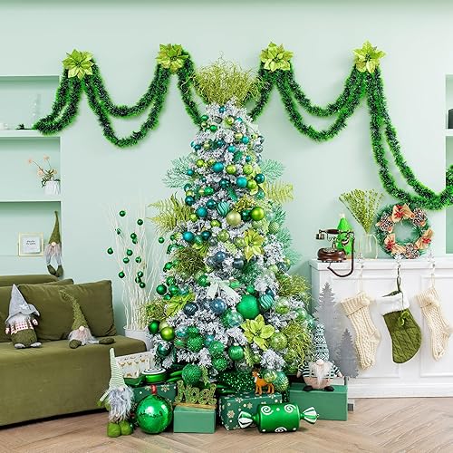 Miniatura 329 de XmasExp Juego de 24 mini esferas de Navidad inastillables para bolas de árbol de Navidad de 1.181 in/1.18 pulgadas (oro rosa)