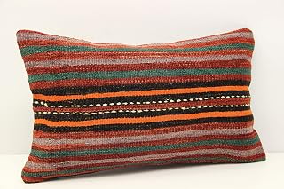 Retro kilim pillow cover 12x20 inch (30x50 cm) Armchair Pillow Knitting Pillow Lumbar Kilim pillow Throw Pillow cover Kilim Cushion Cover Decorative pillow
