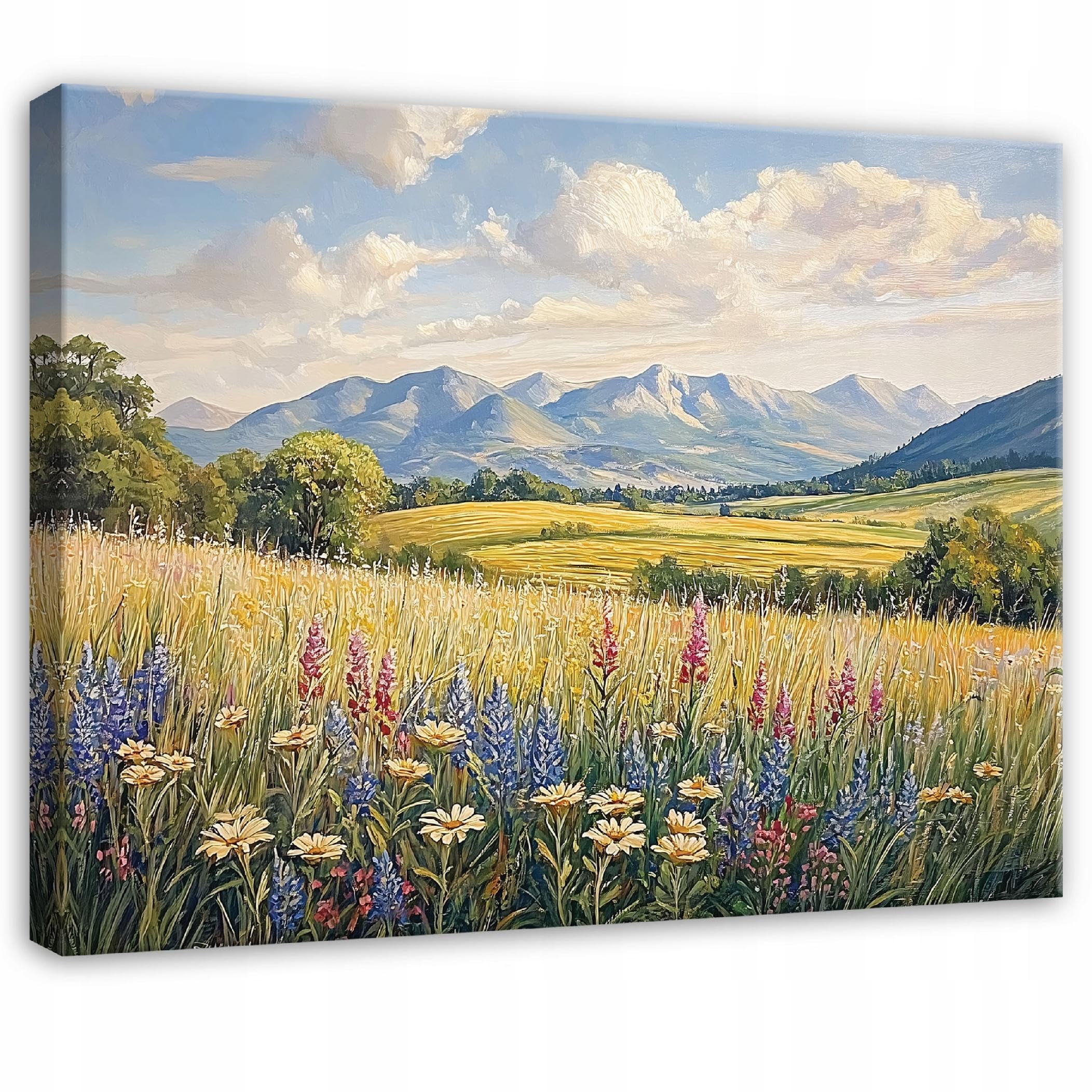 WallArena Leinwand Bilder 120x80 cm | Landschaft, Leinwandbilder, Bild auf leinwand, Format: 120x80 cm (BxH) - einteilig auf Canvas Leinwand. Das Leinwand
