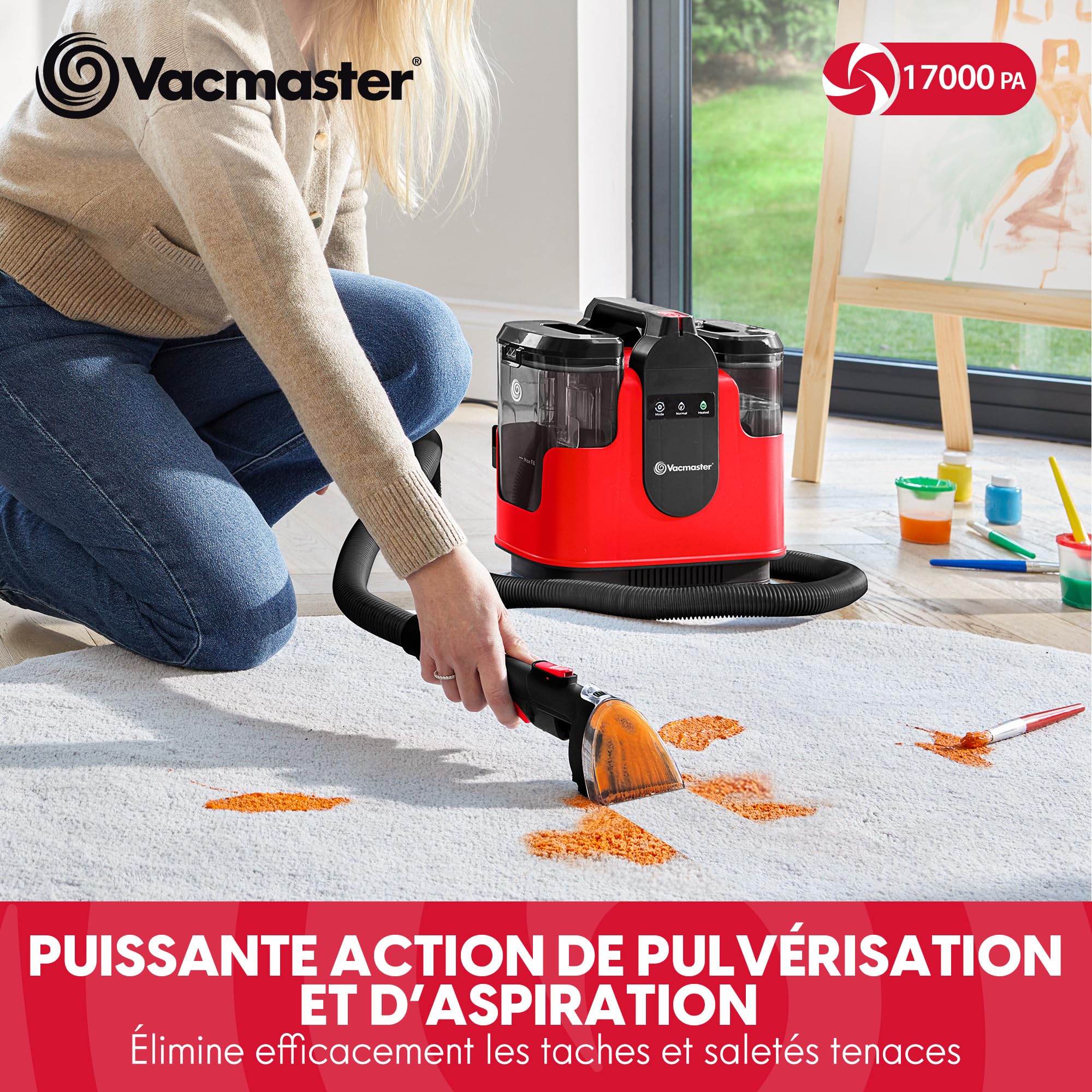 Image secondaire de l'Aspirateur chauffant Vacmaster STMEUC01H pour tapis et tissus