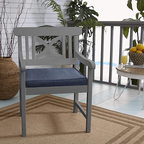 Miniatura 2 de Sorra Home Sunbrella Bristol - Cojín cuadrado para silla (juego de 2), resistente a la decoloración y al agua, para exteriores e interiores, con