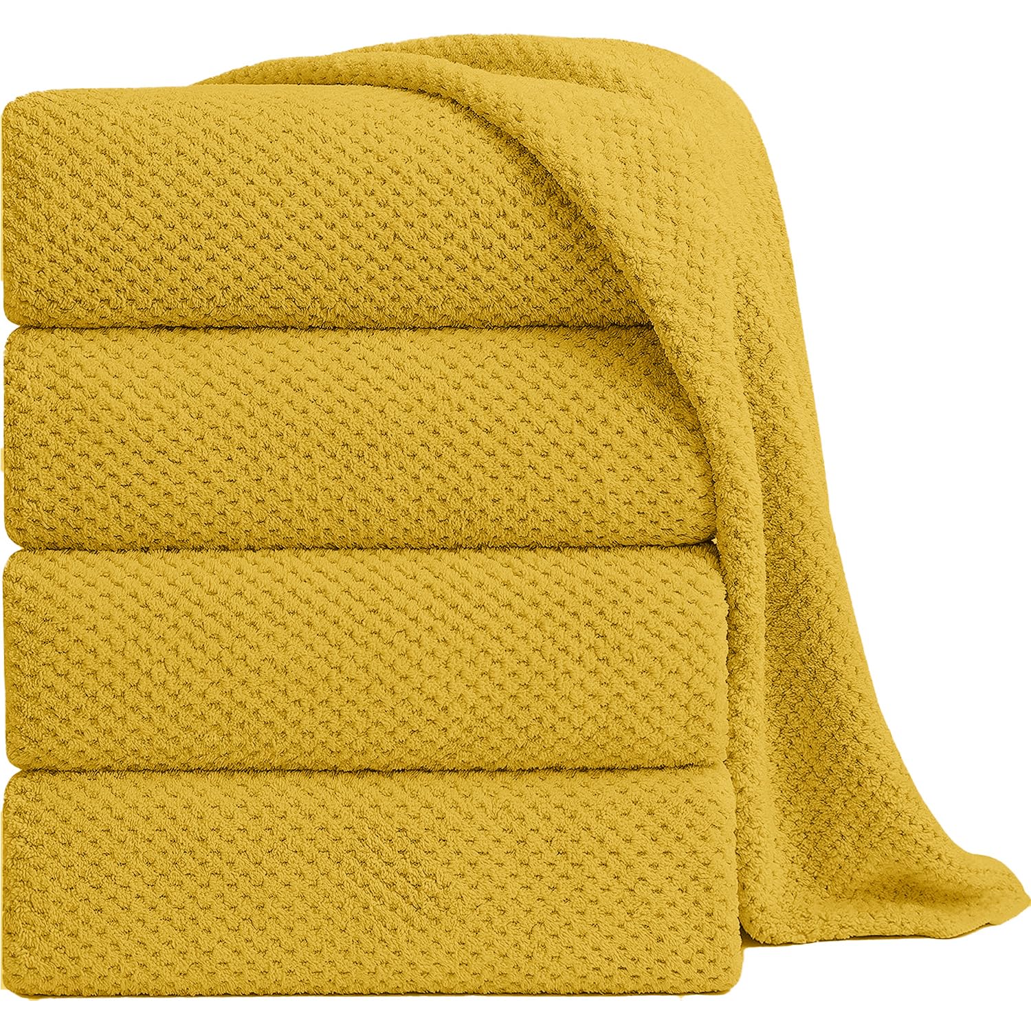 Toallas de baño gigantes de microfibra de 35x70 pulgadas suaves y secado rápido