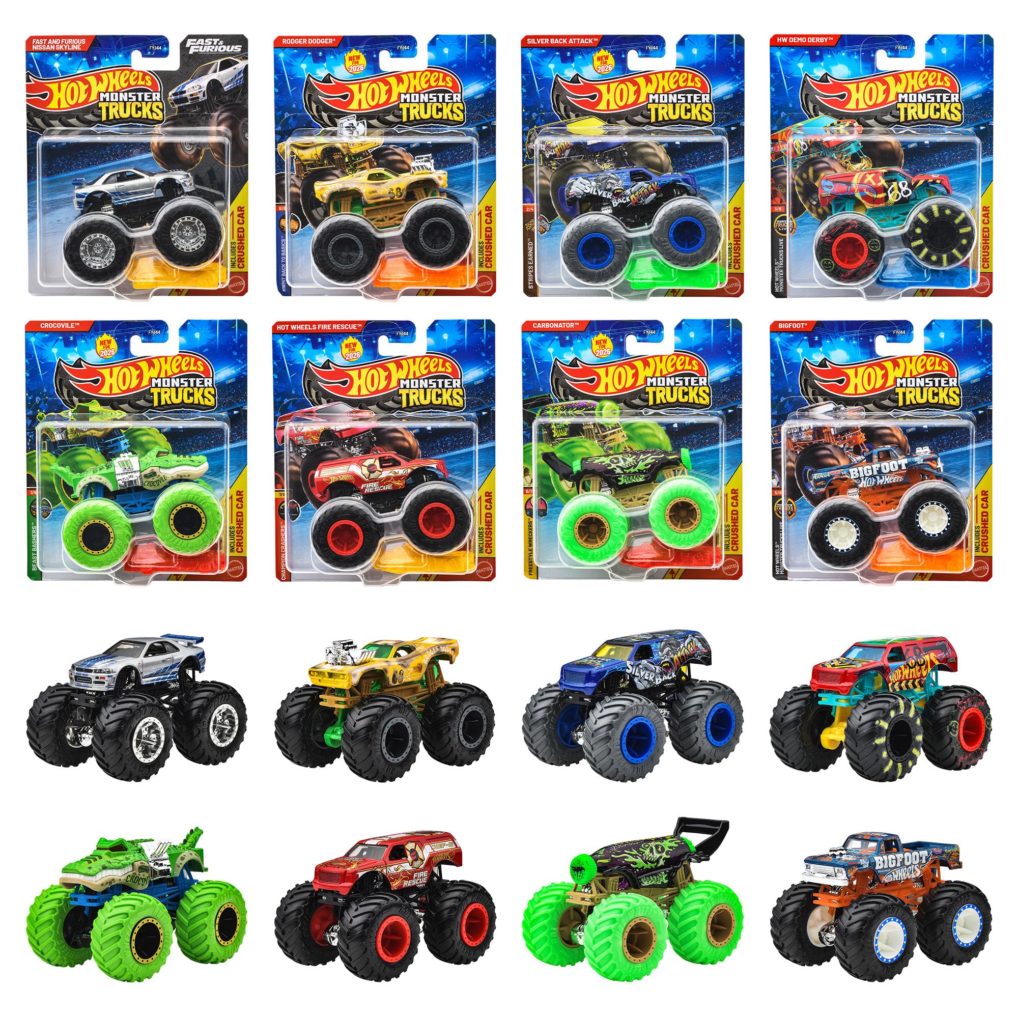 Amazon | ホットウィール(Hot Wheels) モンスタートラック 1:64