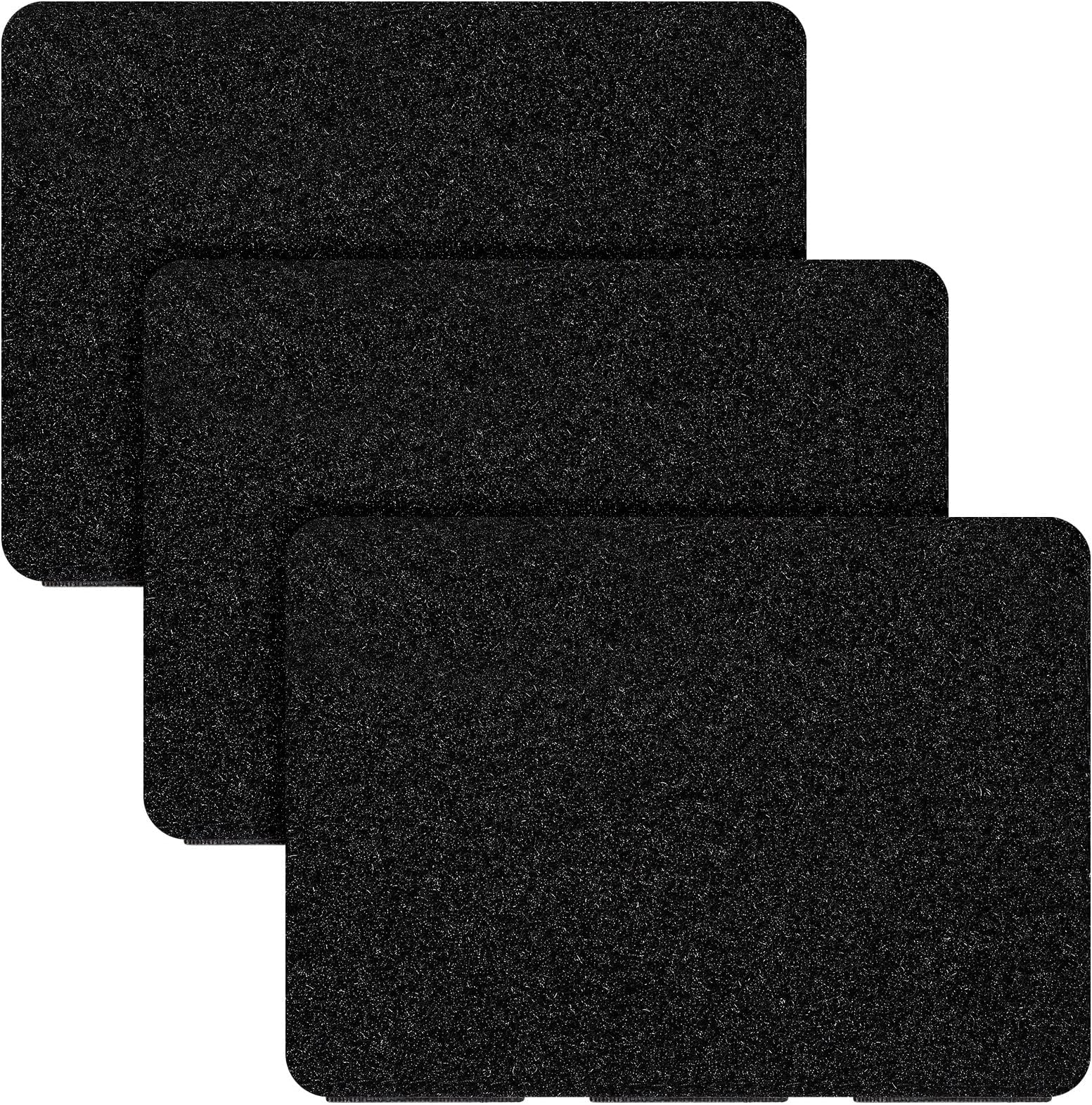 Waydress 3 Pieces Molle Patches Attachment Tactical Patch Display Board Black Molle Patches for Backpacks Military Army Patches Hook and Loop Visor Cover(3 Columns Style)