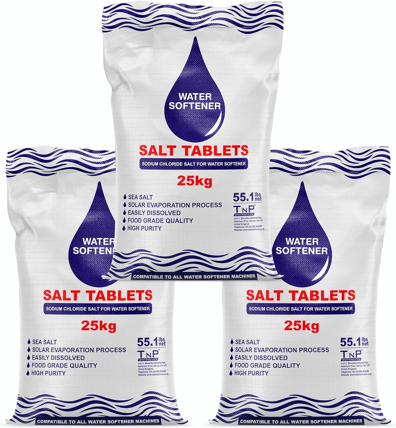 25 Kg Salt Tablets Water Softener Food Grade Compatible to All Water