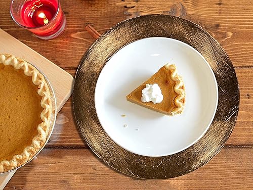 Miniatura 2 de Palais Dinnerware Colección 'Plaque De Charge' - Placa de cargador elegante de 13 pulgadas (4, rosa con acabado de cuentas)