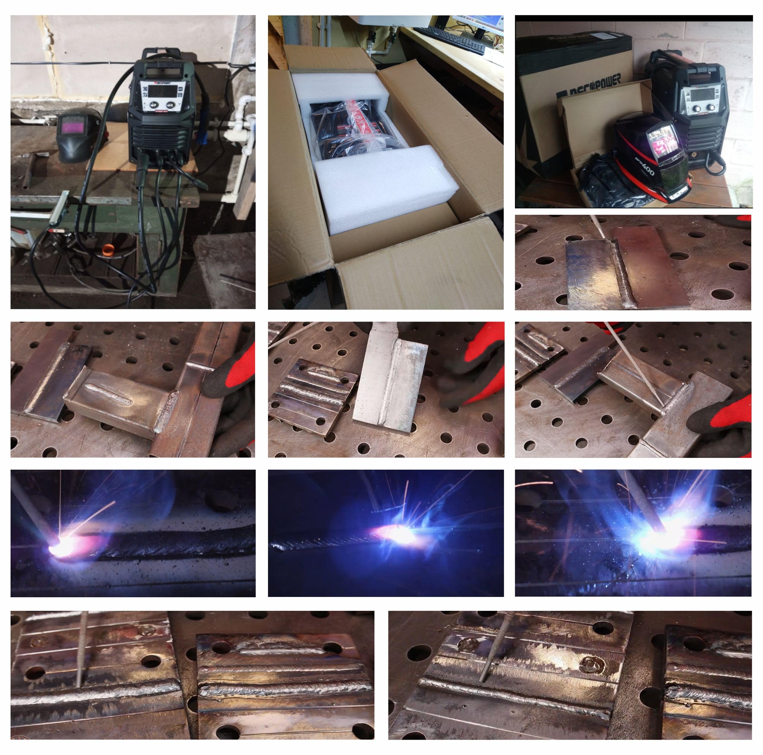 Decapower SYNMIG 200A Poste a Souder MIG avec san gaz Synergie MMA MIG MAG FLUX LIFT TIG 4 en 1 Équipement de soudage (PACK2)