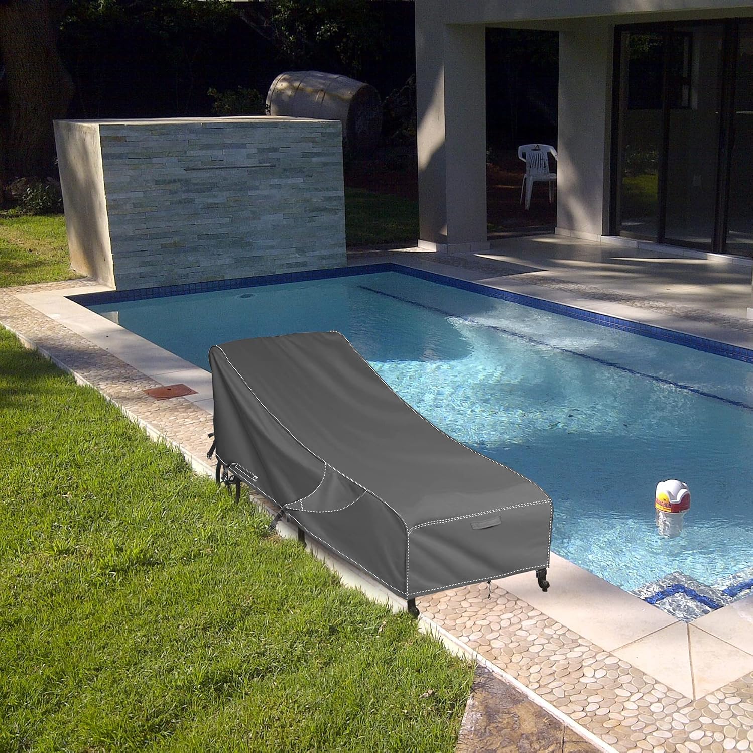 iKover Patio Chaise Lounge Cover, Waterproof Patio Furniture Lounge Chair Cover with Sealed Seam, Heavy Duty Chaise Cover , Provide a Great fit and All Weather Protection, Grey : Patio, Lawn & Garden