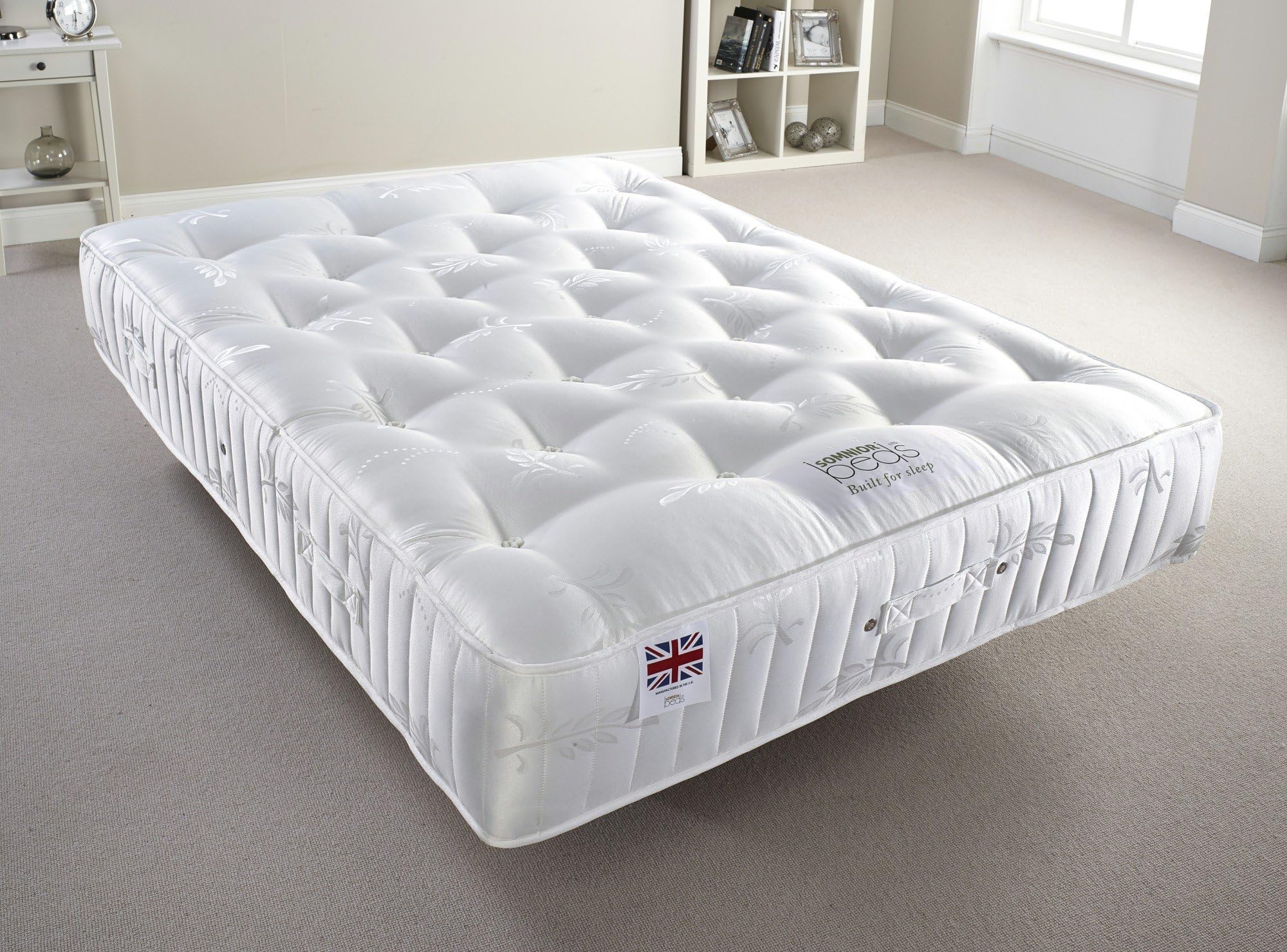 Pocket Sprung Mattress for Independent Supported Sleep, White, 190 x 135 x 28 cm