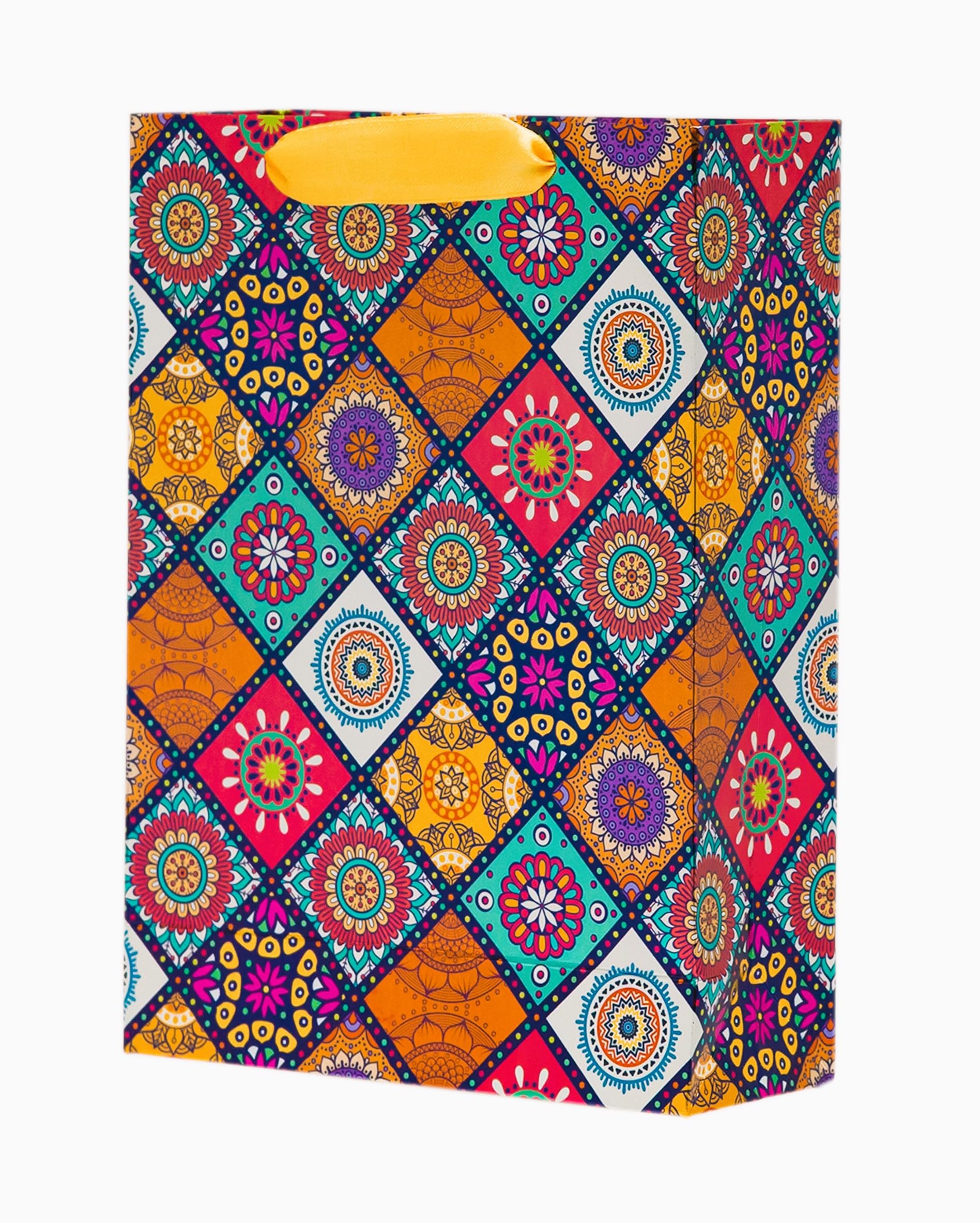 Paper Bags|Gift Bags With Traditional Ethnic Design, Ideal For Weddings, Baby Showers, Birthdays And All Occasions Size 10.9X8X3 Inch (Pack Of 10),Multicolor (B0BGYD5SHL) Amazon Price History, Amazon Price Tracker