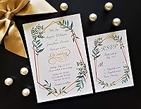 Vista 3 de Insertos impresos personalizados para invitaciones de boda emergentes. Tarjetas de invitación personalizadas y RSVP con sobres