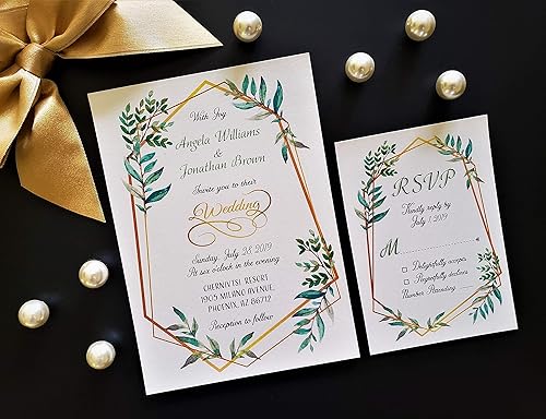 Miniatura 3 de Insertos impresos personalizados para invitaciones de boda emergentes. Tarjetas de invitación personalizadas y RSVP con sobres