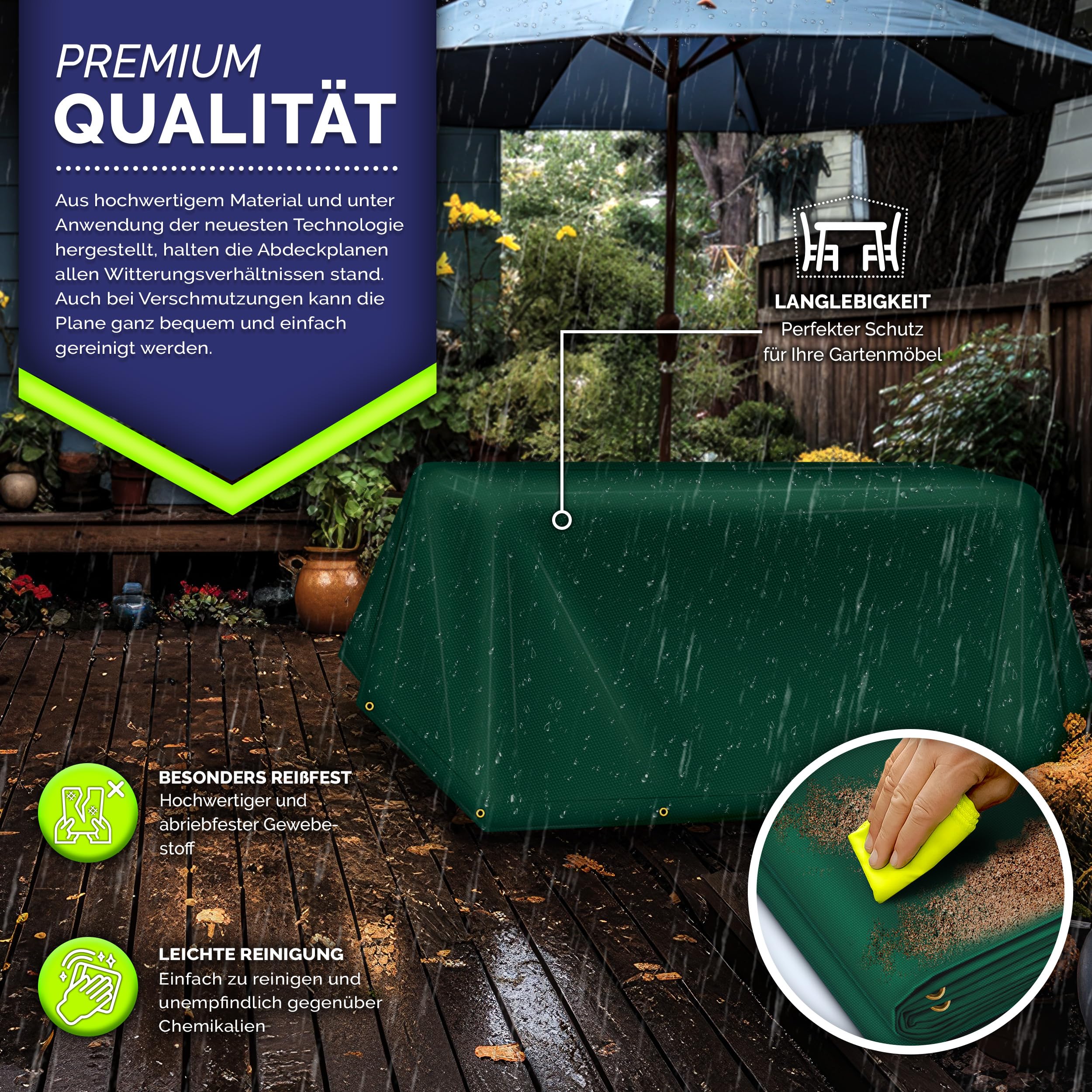 A-TEX® PVC Abdeckplane 650g/m² LKW Plane Mit Ösen | Verschiedene Größen Und Farben Wählbar | Gartenplane Bauplane Bootsplane Holzplane | Wasserdicht | Reißfest | Uv-stabilisiert (Schwarz, 1,5 X 6 M