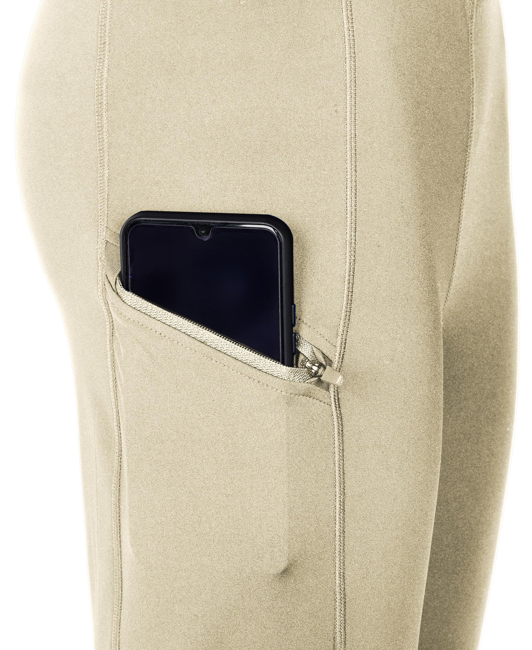 WILLIT Pantalon d'équitation pour enfant - Pantalon d'équitation pour fille - Pantalon d'équitation élastique - Poches zippées