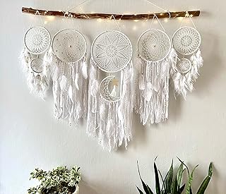 Large white dream catcher wall hanging, Dream Catcher Wall Hanging, Giant Dream Catcher, Dream catcher, Boho home decor
