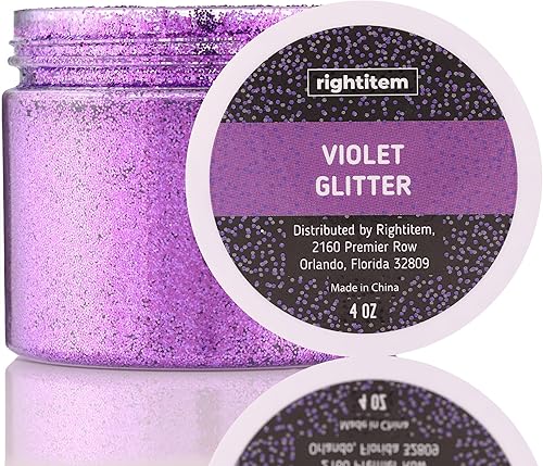 Purpurina fina violeta en frasco, purpurina de 4 onzas para manualidades, purpurina para slime, purpurina facial, purpurina para velas, purpurina