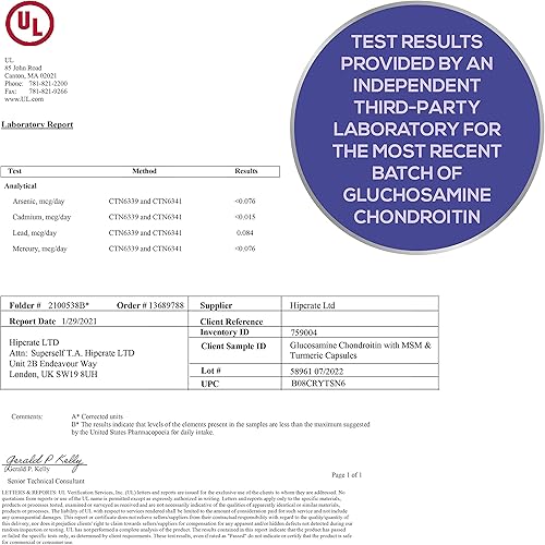 Miniatura 8 de Glucosamina condroitina MSM con cúrcuma  Suplemento de apoyo articular de alta resistencia para adultos hombres y mujeres  90 cápsulas  1500 mg de