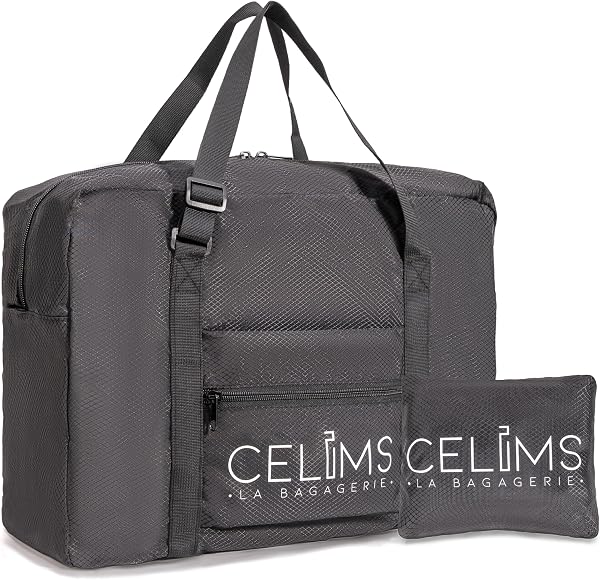 CELIMS - Sac Pliable de Voyage 40x30x20 cm | Imperméable | Tissu Ripstop Anti-Déchirure | Multifonction | Léger | Bagage à Main pour Voyages, Courses, Sport, Plage et Piscine - 1