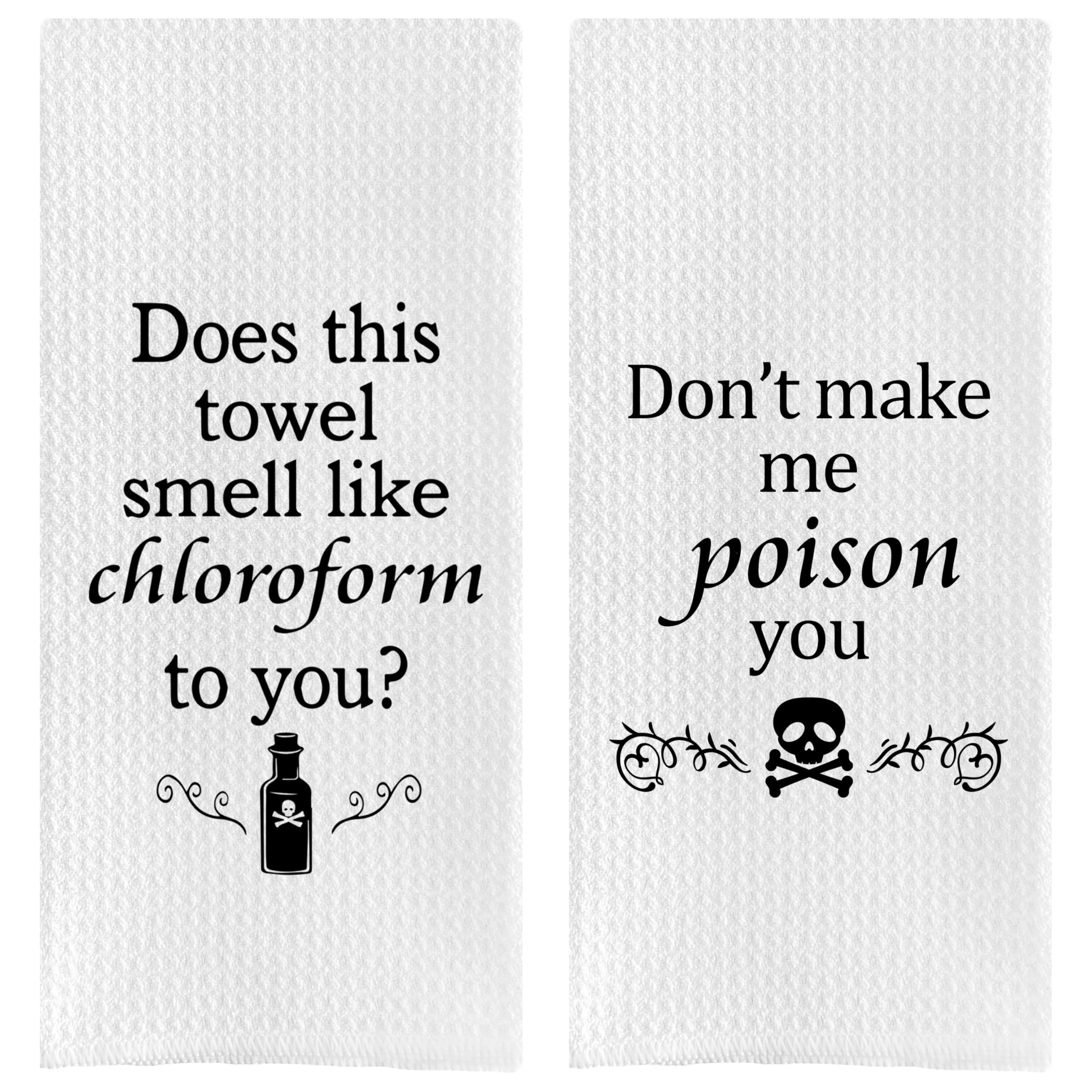 DOTAIN Funny Kitchen Hand Towels-Funny Decorative Kitchen ...