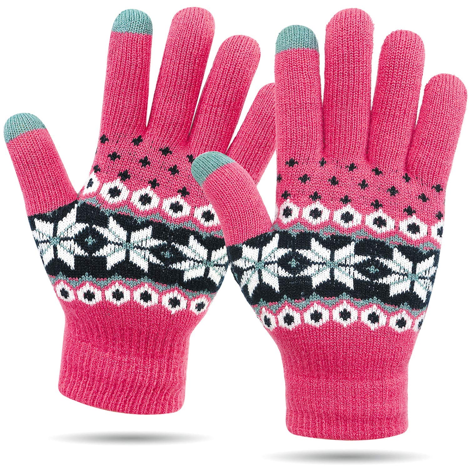 VENI MASEE Winter Touchscreen Gloves Warm Thermal Soft Lining Elastic Cuff for Women