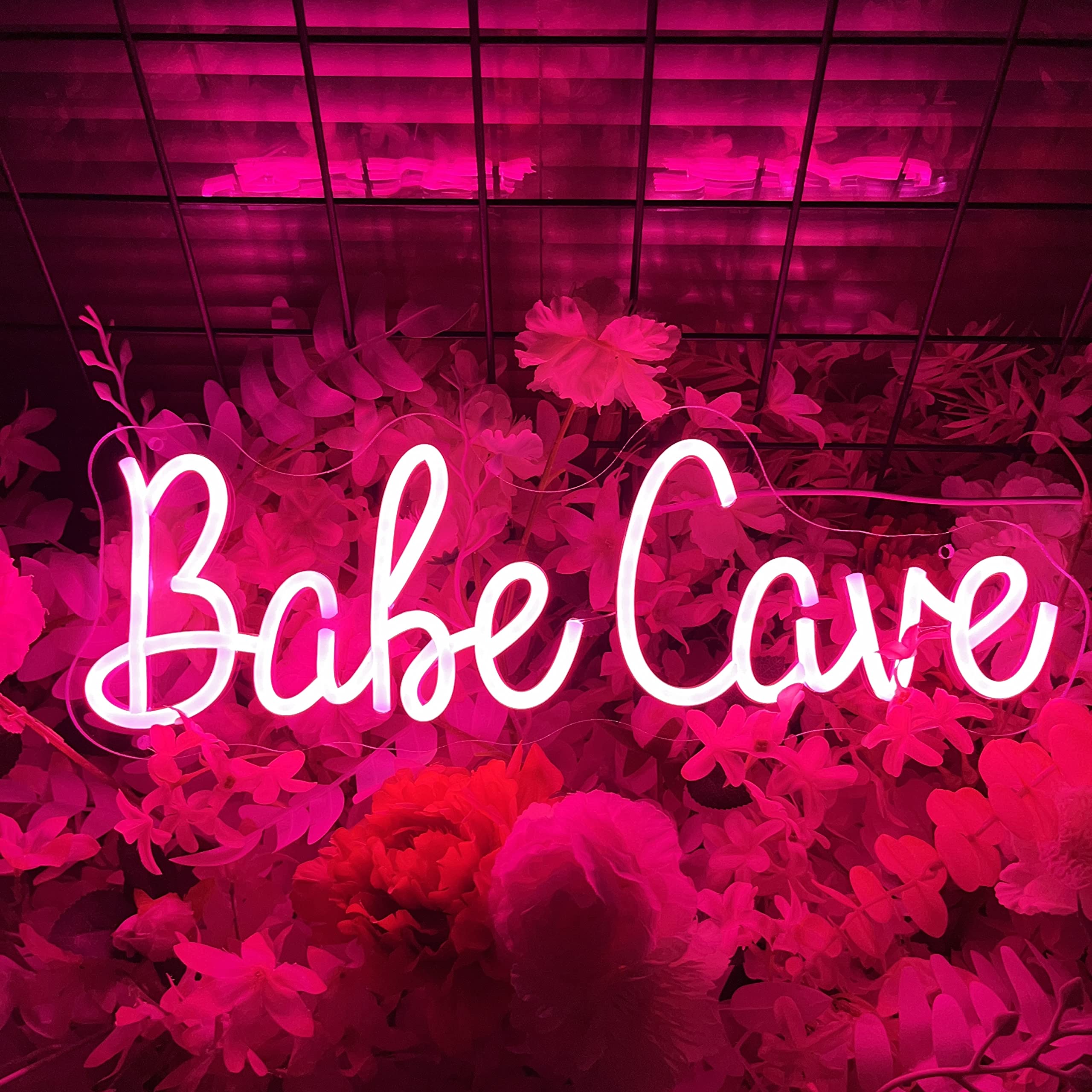 ameega Funkyize Now Babe サイン入り 7インチ 新品 Babe Cave Neon Sign Pink LED Neon Light Signs for Wall Decor USB