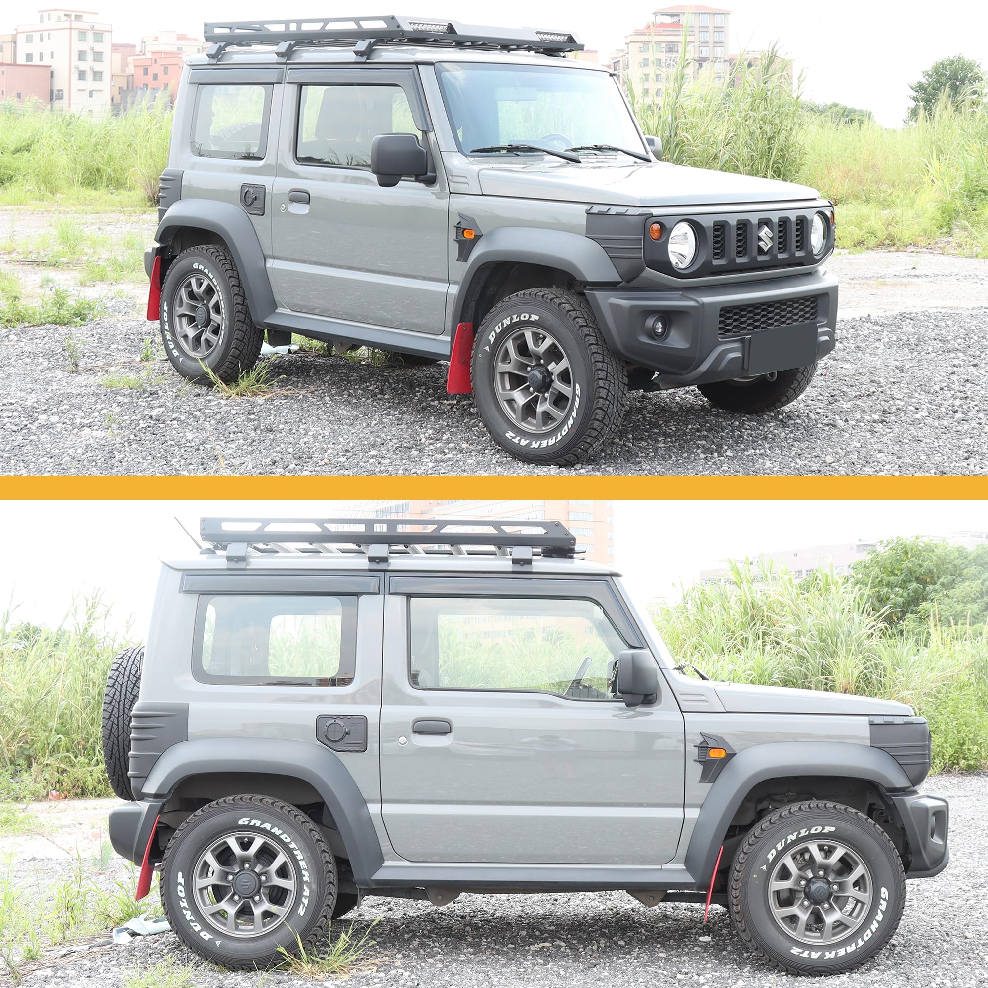 【ジムニー JB74専用】　カバー3点セット 純正顔をポン付けでチョイ悪顔に！　新品 ジムニーシエラ ヘッドライトカバー フォグライトカバー テールライトカバー ジムニー JB74専用】 カバー3点セット 純正顔をポン付けでチョイ悪顔に