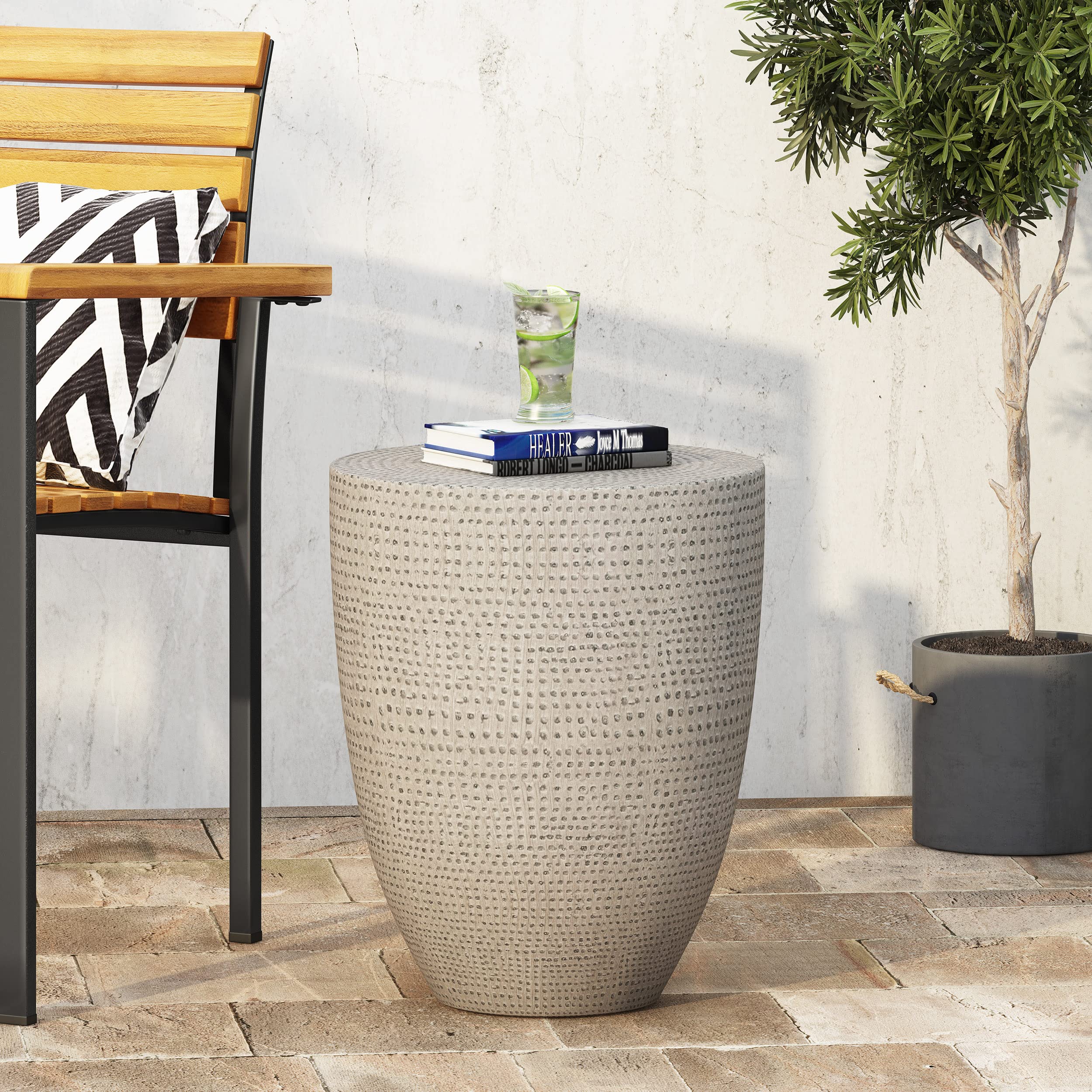 Christopher Knight Home Inkwood End Table, Concrete