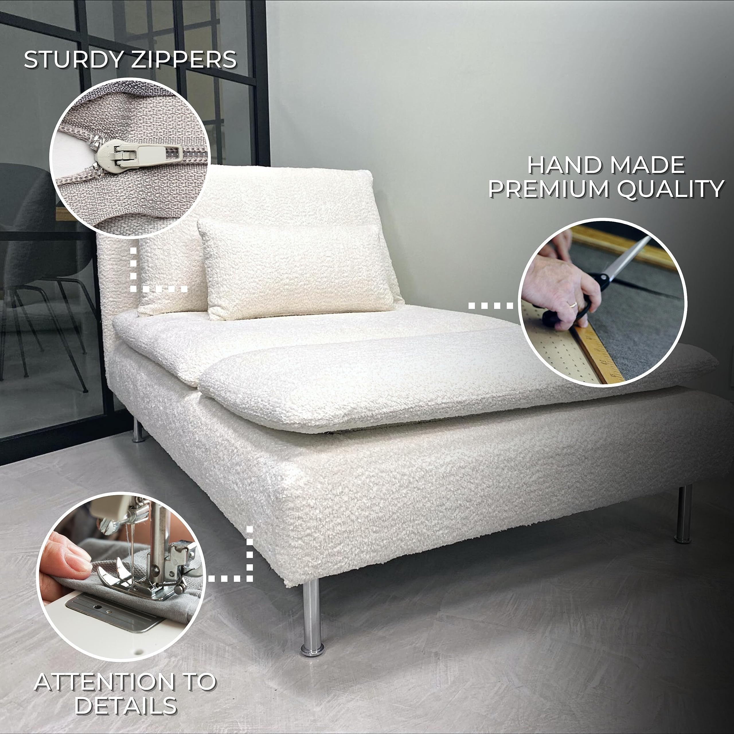 Amazon.com: comfortly | Cover for Soderhamn Chaise Longue