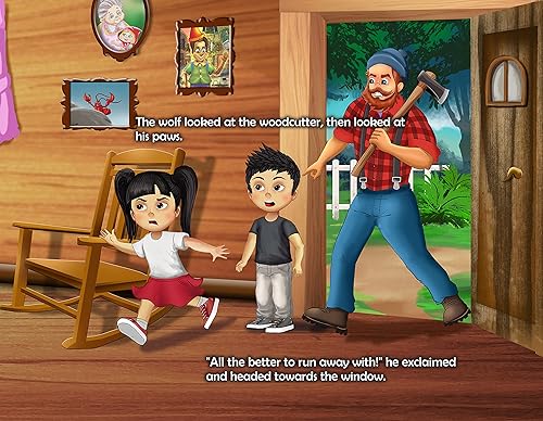 Miniatura 6 de Caperucita Roja - Libro personalizado con el nombre de tu hijo, para 2 niños, cabello, piel, ojos