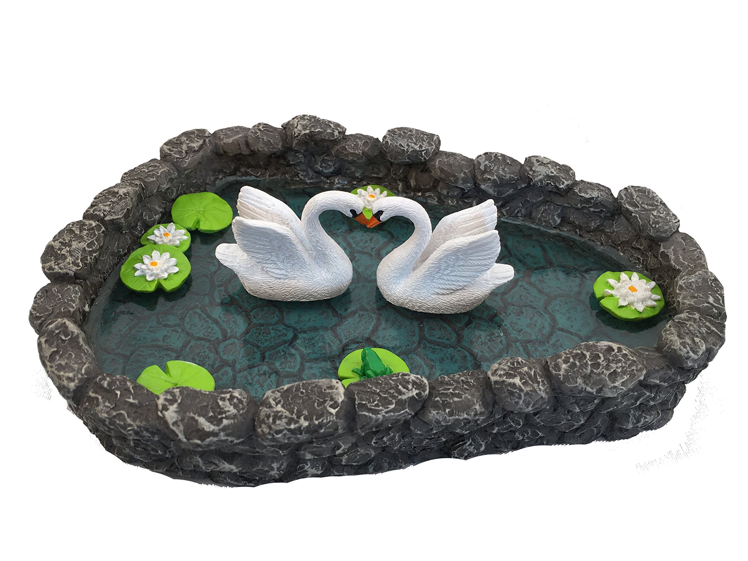 Amazon.com : GlitZGlam Mini Swan Pond - Love is in the Air