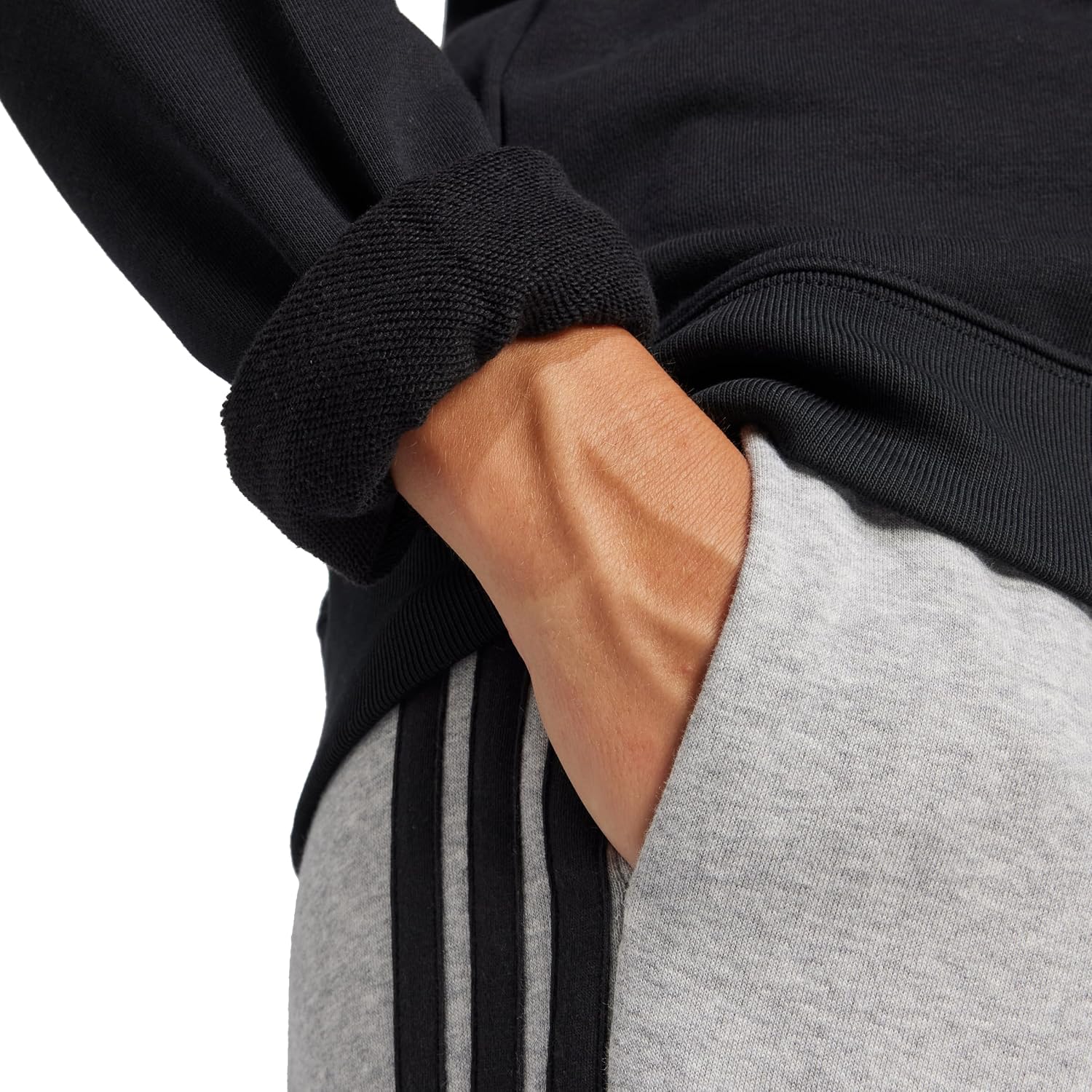 adidas womens Essentials Linear French Terry Sweatshirt - Image 6