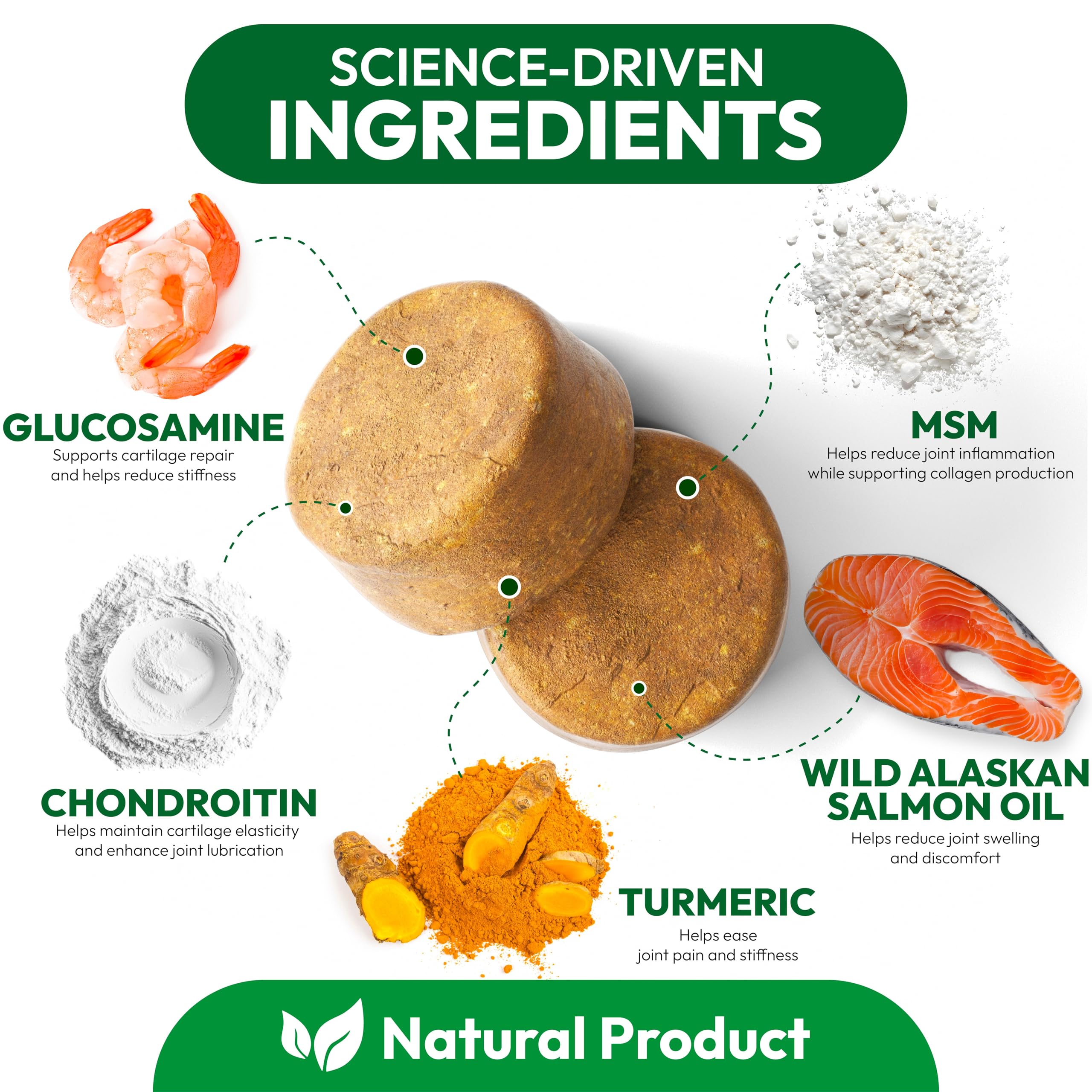 Glucosamine for Dogs - Hip and Joint Supplement for Dogs - 170 Mobility Chews - Glucosamine Chondroitin - MSM - Turmeric - Joint Pain Relief - Advanced Support for Dog Health - Made in USA - image 3