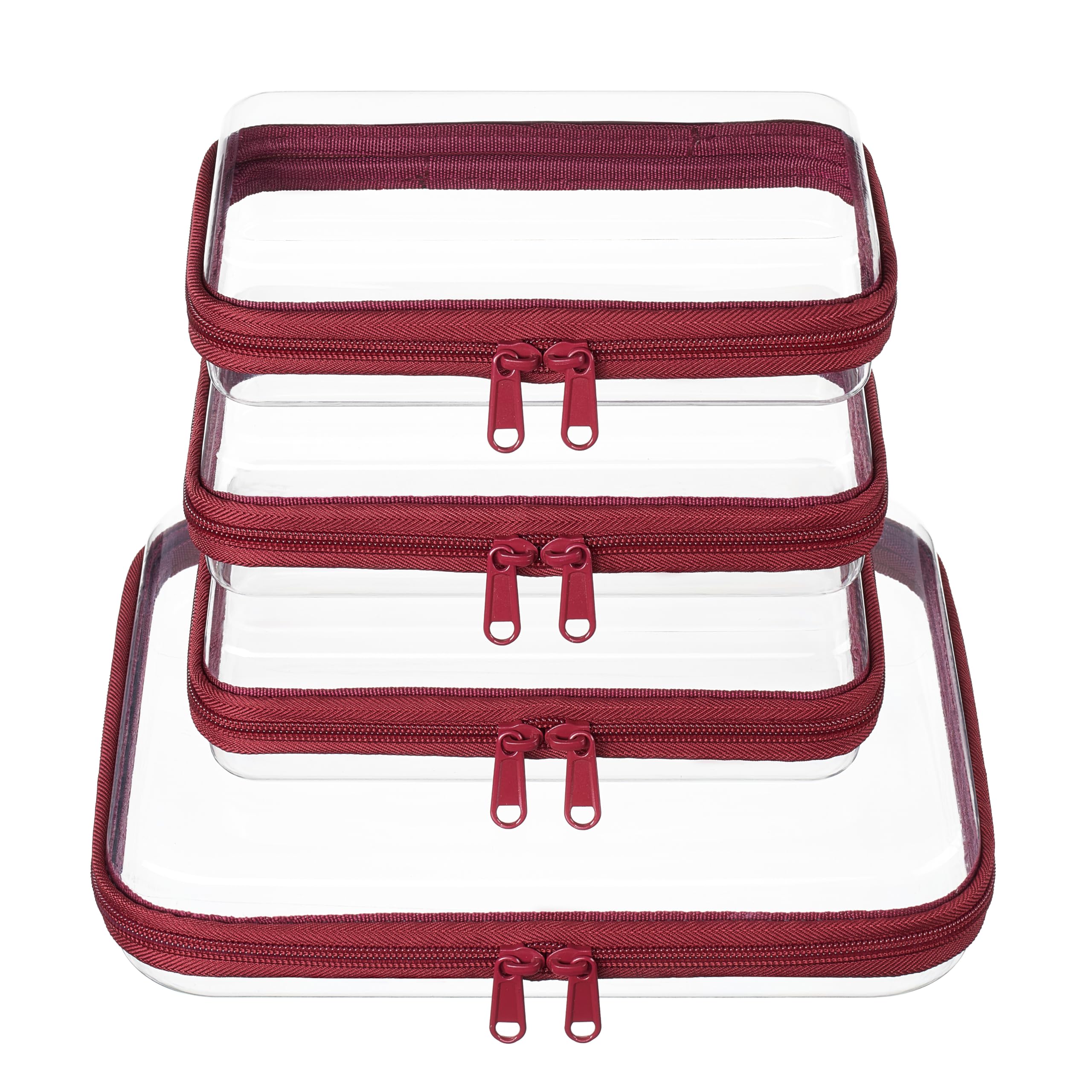 Clear Zipper Pouches - Organize Travel & Home -10