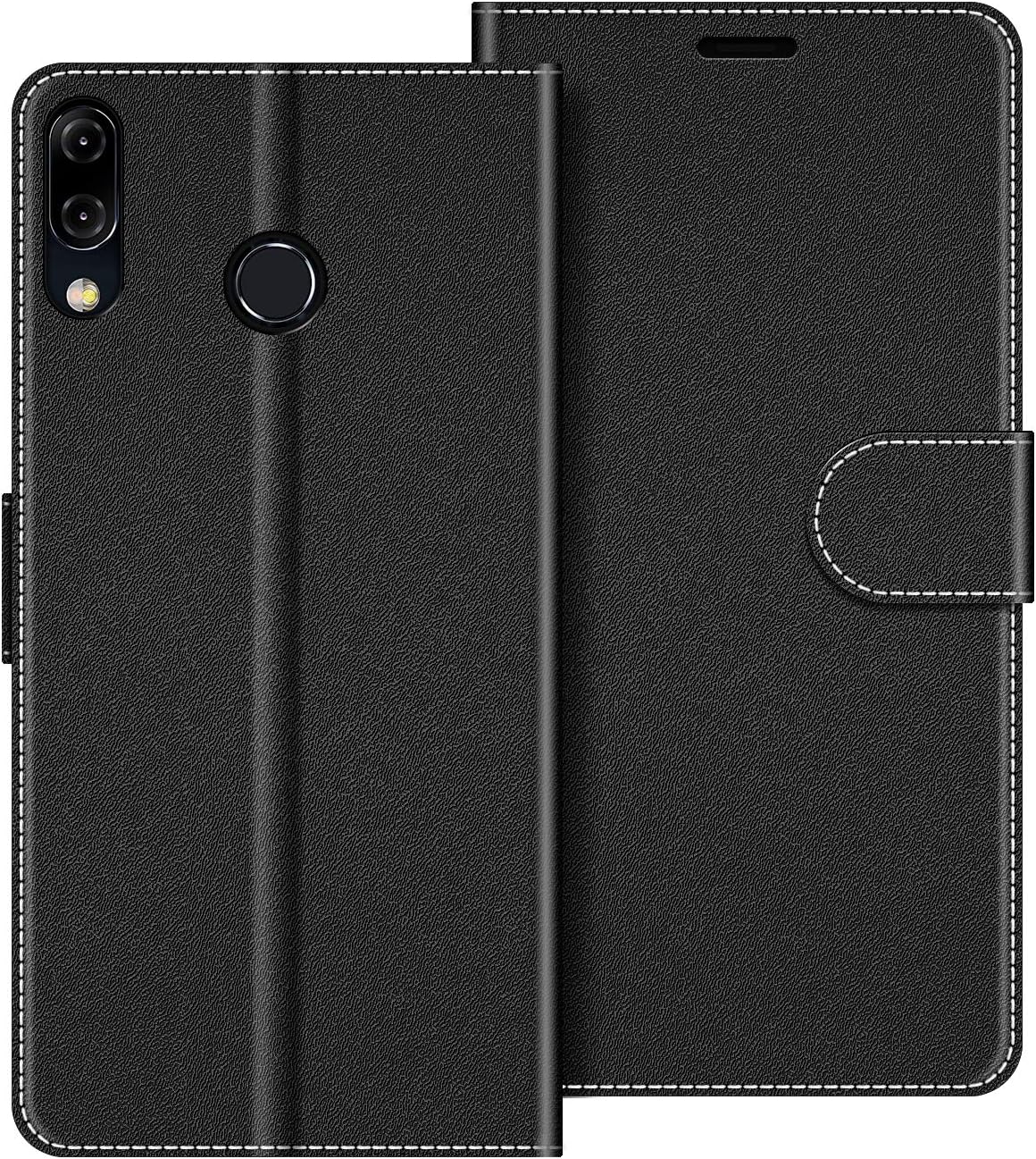 COODIO Funda ASUS ZenFone 5Z ZS620KL con Tapa, Funda Movil Zenfone 5Z, Funda Libro Zenfone 5Z Carcasa Magnético Funda para ASUS ZenFone 5Z ZS620KL / Zenfone 5 ZE620KL, Negro