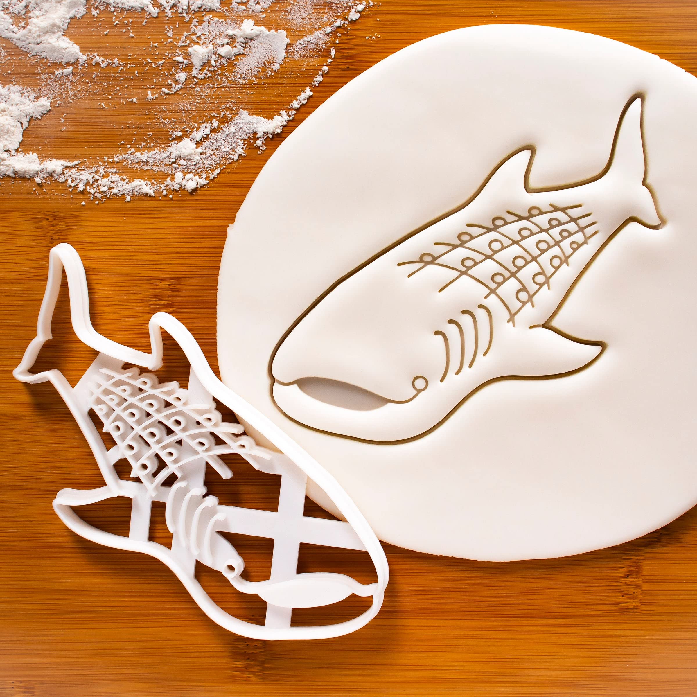 ensemble de 3 emporte-pièces pour animaux de la mer profonde (design: raie manta, requin baleine, requin pèlerin), 3 pièces