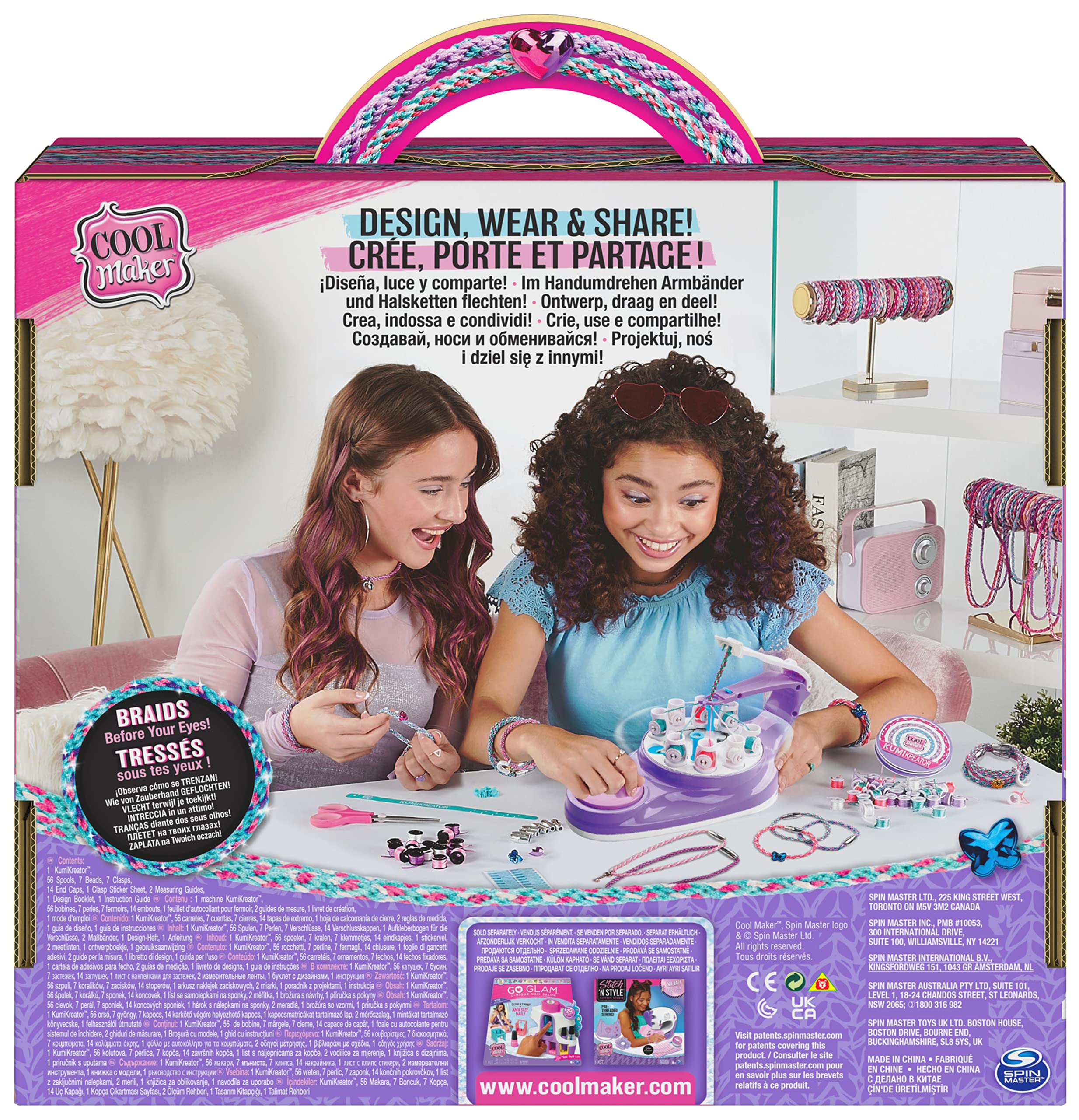 Cool Maker, KumiKreator con Perline e Charms | Macchina per Creare collane e Braccialetti dell'amicizia | Giochi creativi per Bambini e Bambine dagli 8 Anni