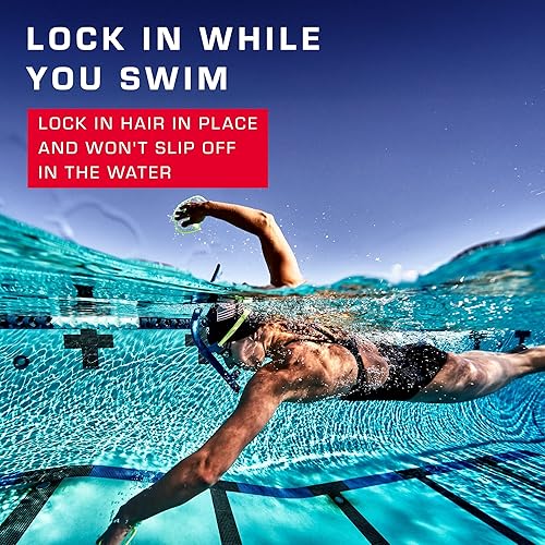 Vista 12 de TYR Lycra Fiber Adult Swim Cap for Women and Men - Recreational and Training Cap for Lap Swimming, Casual Use - UPF 50+ Sun Protection - Nylon/Lycra