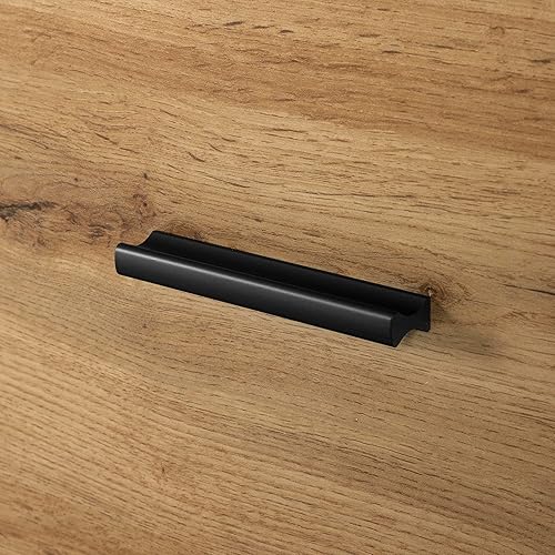 Miniatura 7 de South Shore Slendel - Mesa auxiliar de 2 cajones con patas de metal, roble Nordik