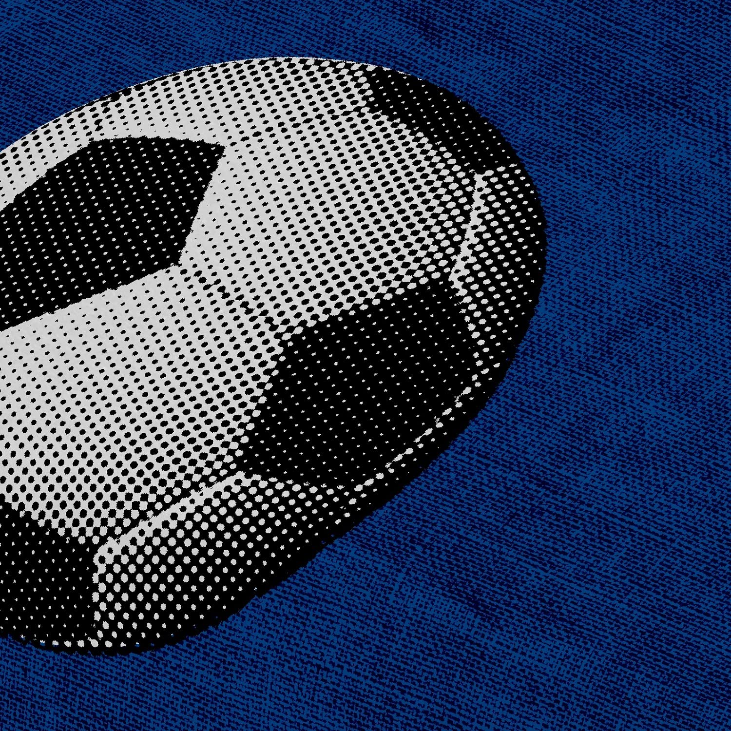 Football Blue prześcieradło z gumką 140 cm (140 x 200) łóżko