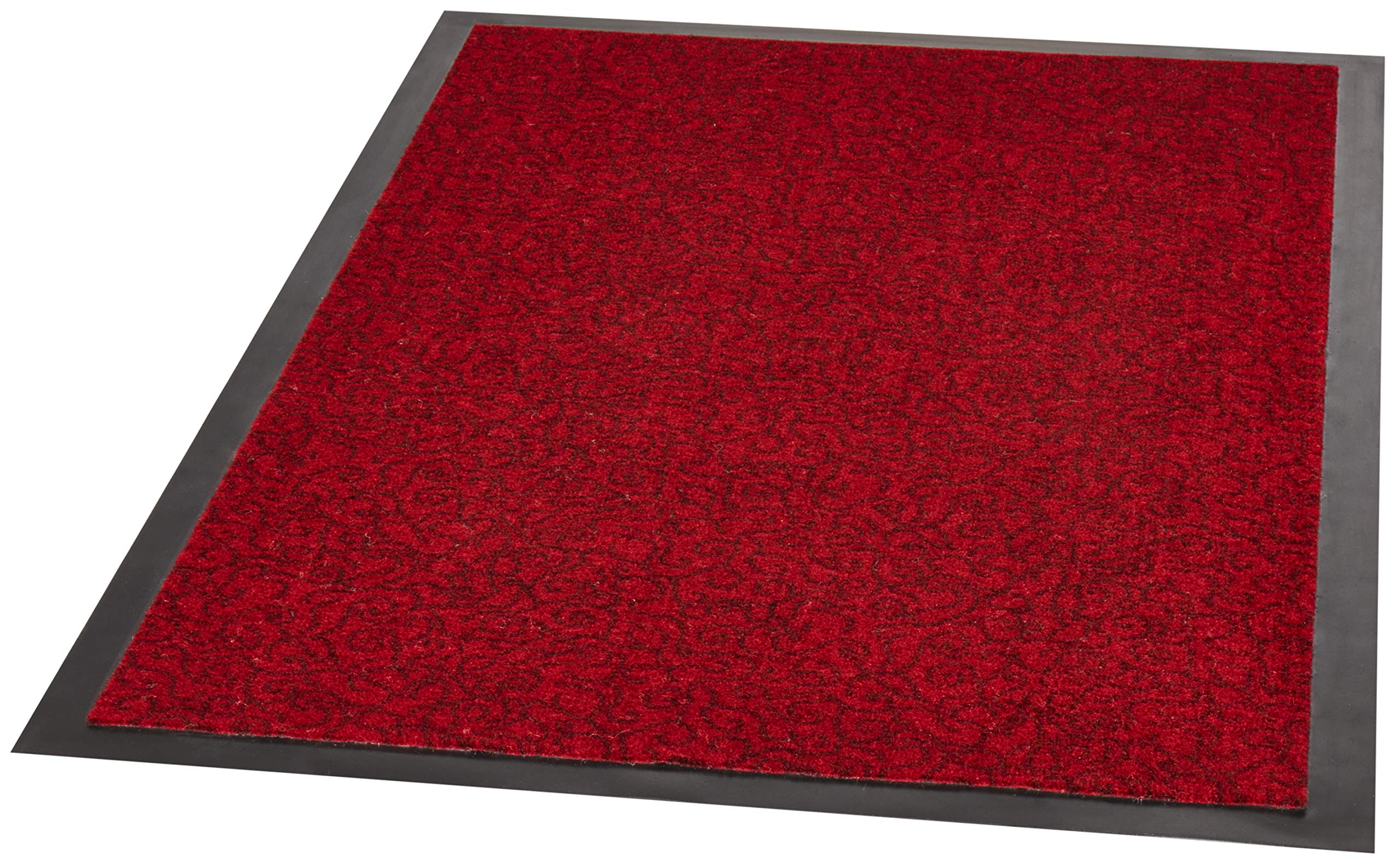Zala Living Smart Paillasson pour l'intérieur et l'extérieur - 75 x 120 cm - Uni - Lavable et résistant aux intempéries - Antidérapant - pour entrée et extérieur - Rouge