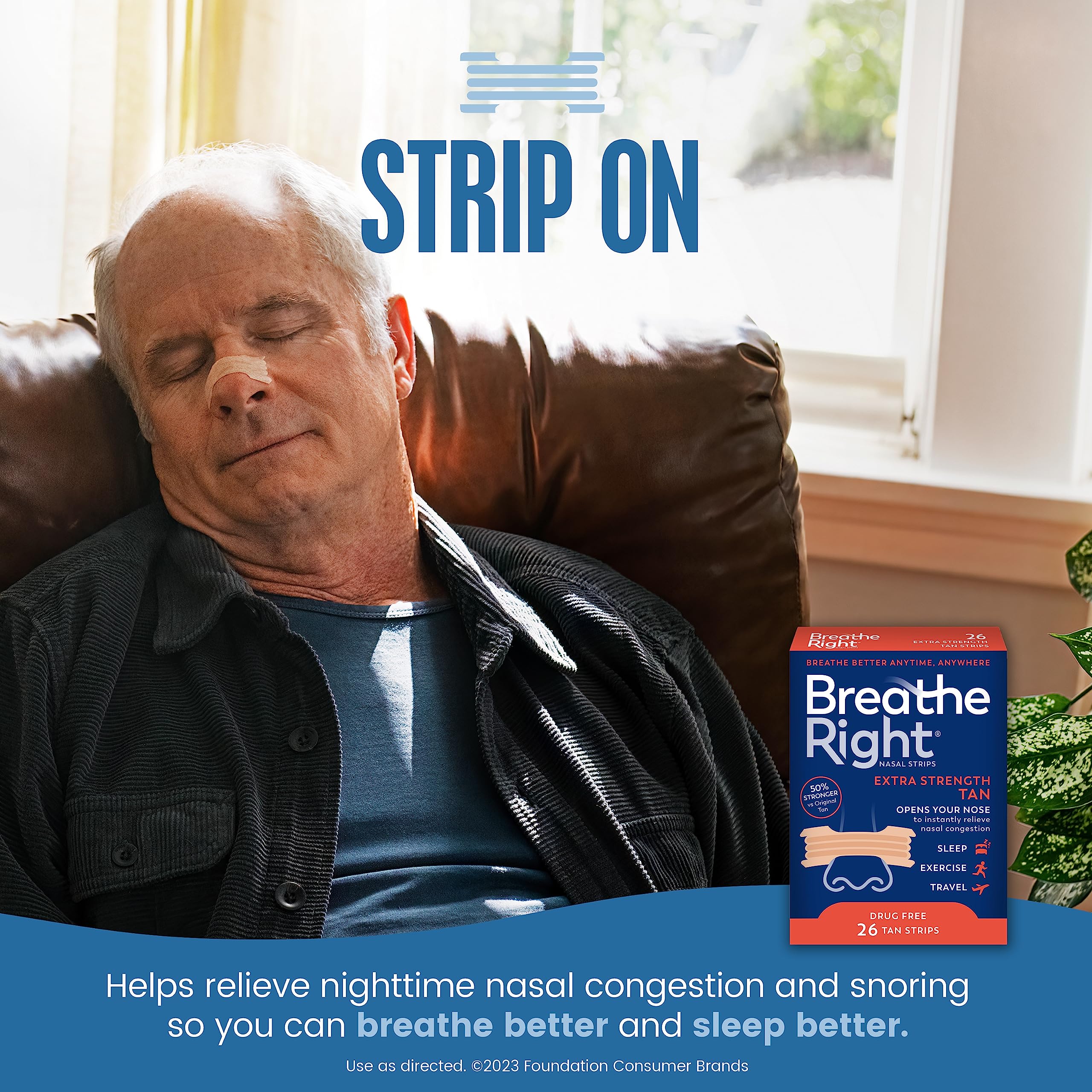 Breathe Right Nasal Strips, Extra, 26-Count Box