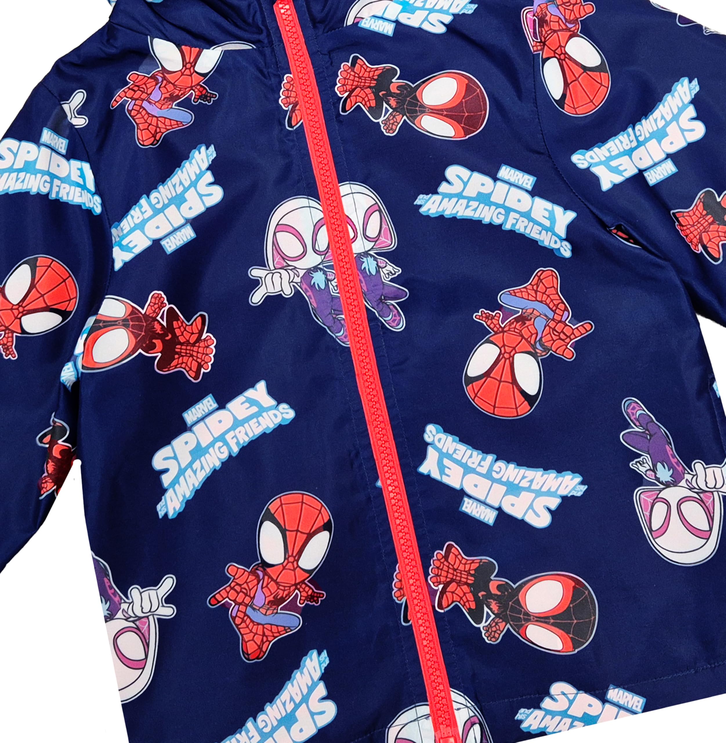 Marvel Spidey Veste de pluie à capuche Spiderman pour garçon