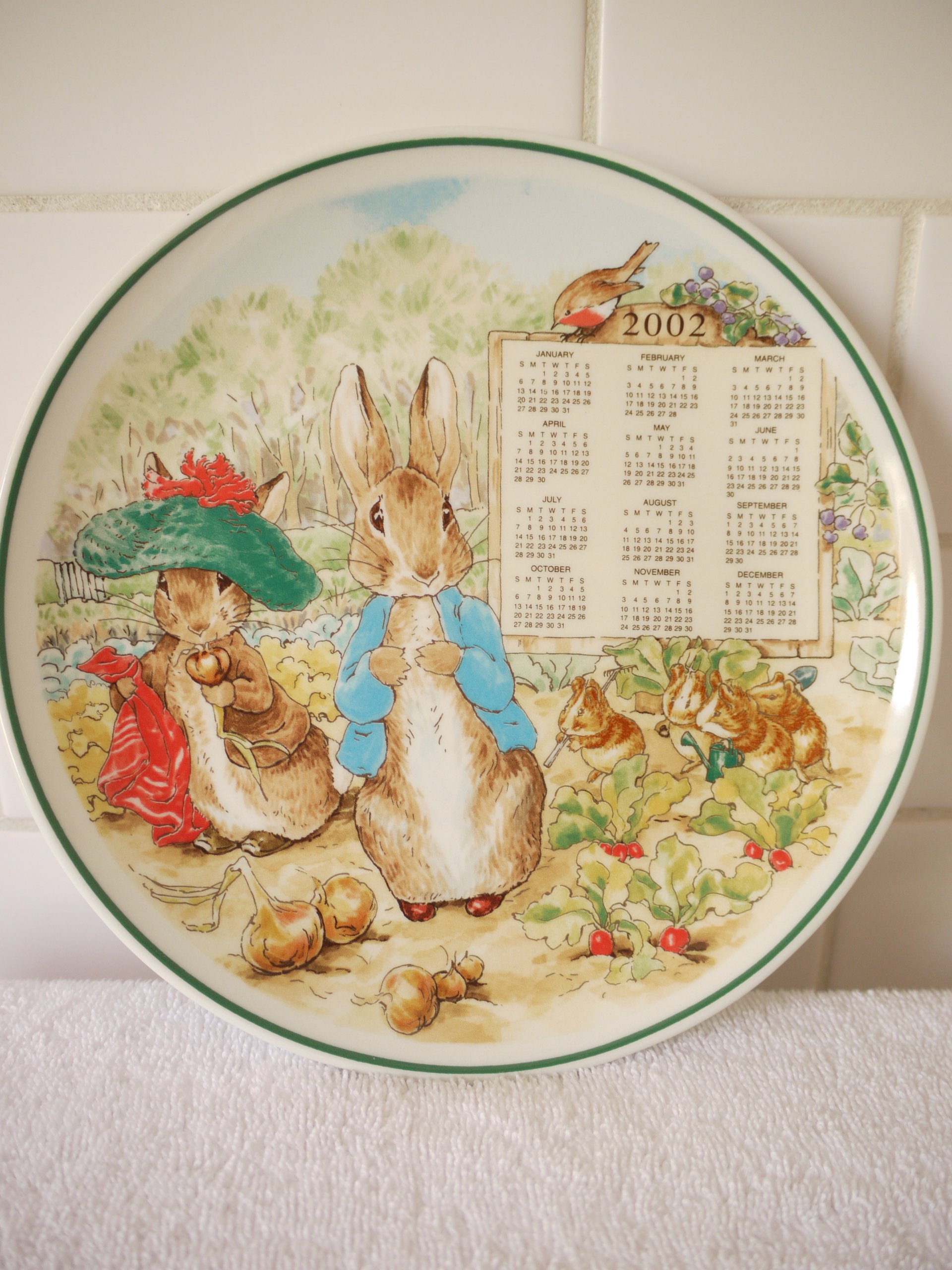 Amazon.co.jp: Wedgwood Peter Rabbitカレンダープレート( 2002