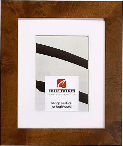 Craig Frames Innovations - Portarretratos de 16 x 20 pulgadas con paspartú para mostrar una foto de 11 x 14 pulgadas, color marrón