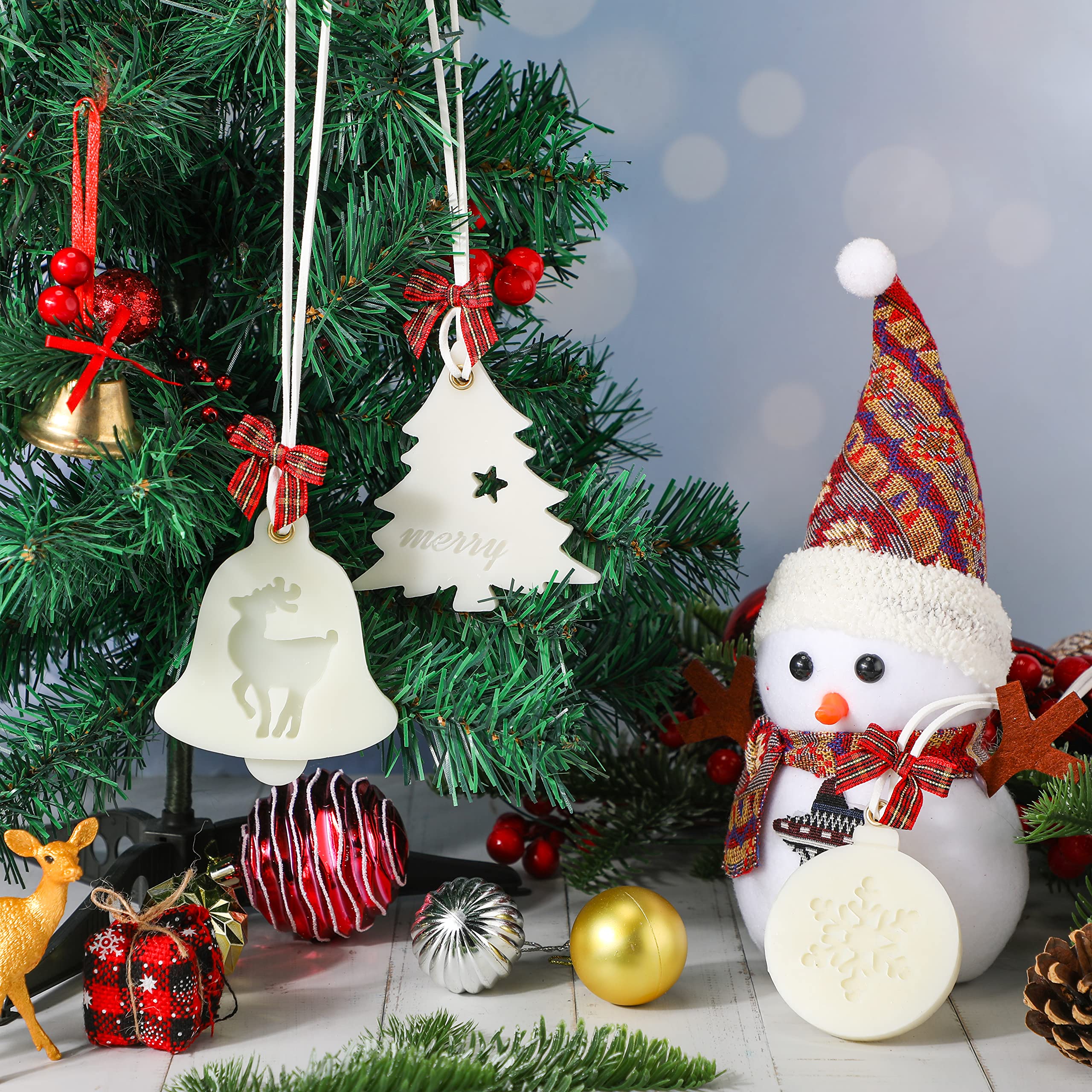 Amazon.co.jp: クローゼット用芳香剤 トナカイ 雪の結晶 クリスマス