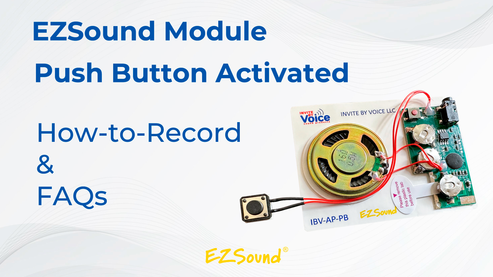 Watch EZSound Push Button Recordable Sound Module How to & FAQs on ...