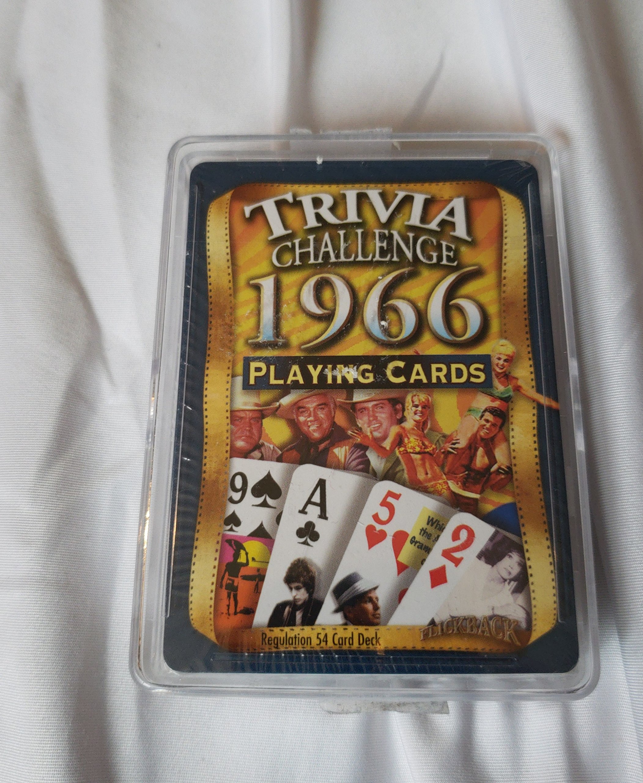 FlickbackMedia, Inc. 1966 Trivia Playing Cards: 52nd Birthday or 52nd A